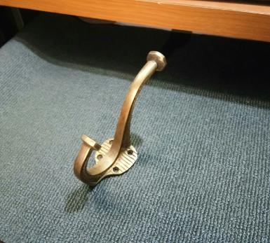 Brass hook Item Code U.076 size wide 43 mm.long 110 mm. Brass hook Item Code U.076 size wide 43 mm.long 110 mm.